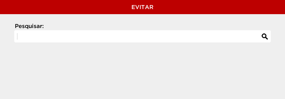 Pesquisa sem resultados que não demonstra feedback ao usuário.